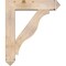 Ekena Millwork Funston Arts and Crafts Smooth Bracket w/ Offset Brace, Douglas Fir, 7 1/2"W x 32"D x 38"H BKT0806X32X38FST03SDF - alternate 3